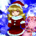 こちらのイラストはクリスマス用に書き下ろした女の子。
2015年のクリスマス用イラストでした。 2015年クリスマス絵