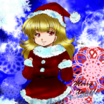 こちらのイラストはクリスマス用に書き下ろした女の子。
2015年のクリスマス用イラストでした。 2015年クリスマス絵