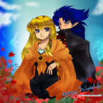 こちらのイラストは一次小説のキャラのリリアとルキア。
firealpacaで全て着色してみました。 リリアとルキアで秋