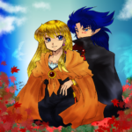 こちらのイラストは一次小説のキャラのリリアとルキア。
firealpacaで全て着色してみました。 リリアとルキアで秋