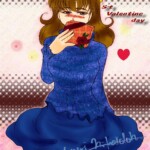 こちらのイラストはまだキャラだけの状態。名前は白鳥深雪。
イラストの初出は2011年2月14日。携帯サイトとpixivにて展示済み。 深雪バレンタイン絵