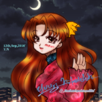 こちらはファンタジー漫画Fortune?のヒロイン三条美夜子。
背景はクリスタの素材を利用してみました。 美夜子_20180912